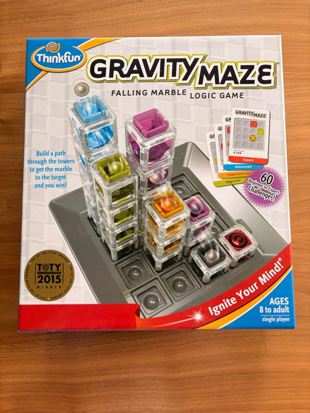 ThinkFun Gravity Maze Falling Marble Logic Game - Multicolor
